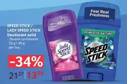 Selgros SPEED STICK / LADY SPEED STICK Deodorant solid Ofertă