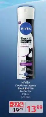 Selgros NIVEA Deodorant spray Black&White Authentic Ofertă