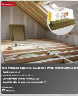 Dedeman Baudeman vata minerala bazaltica Ofertă