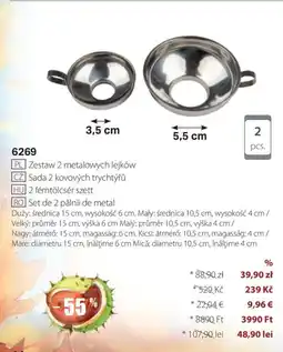 BetterStyle Set de 2 pâlnii de metal Ofertă