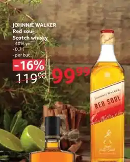 Selgros JOHNNIE WALKER Red soul Scotch whisky Ofertă