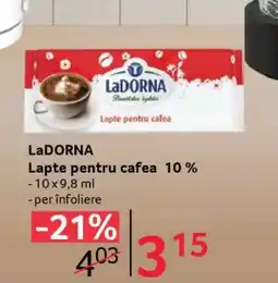 Selgros LaDORNA Lapte pentru cafea 10% Ofertă