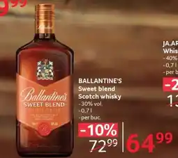 Selgros BALLANTINE'S Sweet Blend Scotch Whisky Ofertă