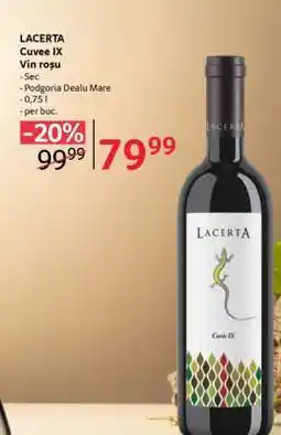 Selgros LACERTA Cuvee IX Vin roșu Ofertă