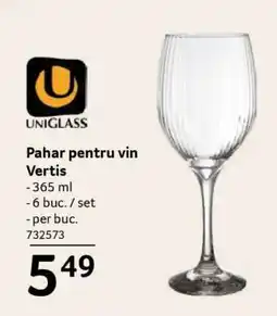 Selgros Pahar pentru vin Vertis Ofertă
