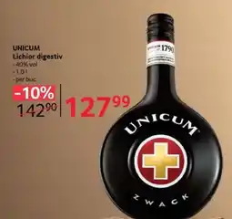 Selgros UNICUM Lichior digestiv Ofertă