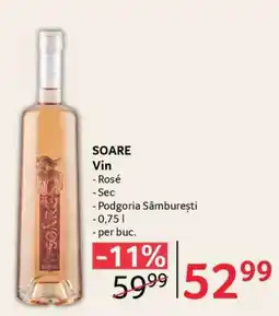 Selgros SOARE Vin Ofertă