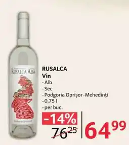 Selgros RUSALCA Vin Ofertă
