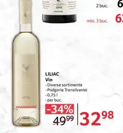 Selgros LILIAC Vin Ofertă