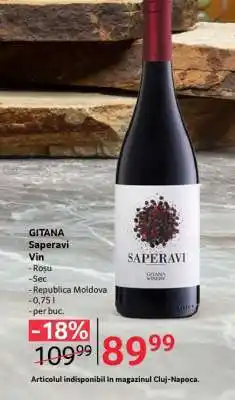 Selgros GITANA Saperavi Ofertă