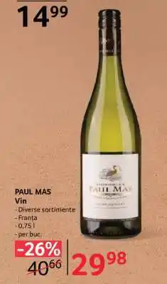 Selgros PAUL MAS Vin Ofertă