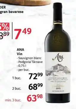 Selgros ANA Vin Ofertă