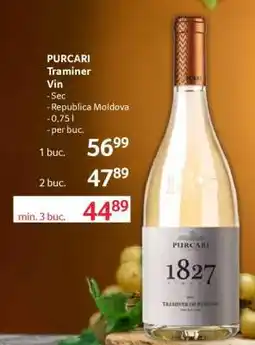 Selgros PURCARI Traminer Vin Ofertă