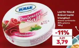 Kaufland LACTO TOLLE Brânză topită triunghiuri Ofertă