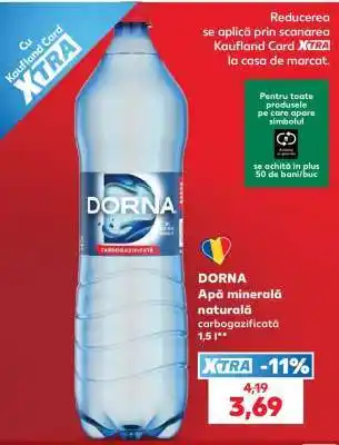 DORNA Apă minerală naturală carbogazificată 1,5 l