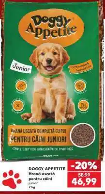Kaufland DOGGY APPETITE Hrană uscată pentru câini junior Ofertă