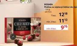 Selgros ROSHEN Praline cu vișine și lichior de vișine Ofertă