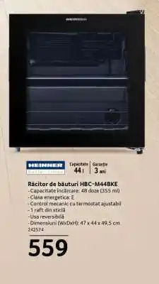 Selgros Răcitor de băuturi HBC-M44BKE Ofertă