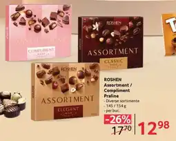 Selgros ROSHEN Assortment / Compliment Praline Ofertă