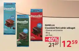 Selgros DANELLA Ciocolată fără zahăr adăugat Ofertă