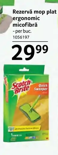 Selgros Scotch Brite Rezervă mop plat ergonomic micofibră Ofertă