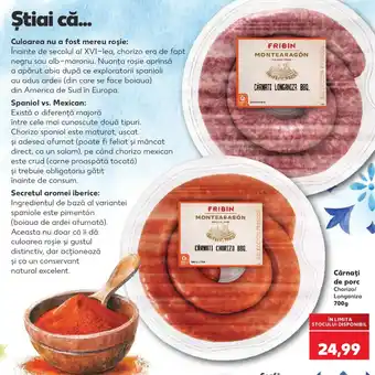 Fribin Cârnați Chorizo BBQ