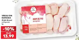 Kaufland Vreau din Romania aripi de pui cu os si piele Ofertă