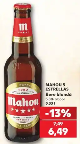 Kaufland Mahou 5 Estrellas Ofertă