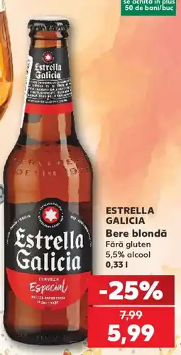 Kaufland Estrella Galicia Bere blondă Ofertă