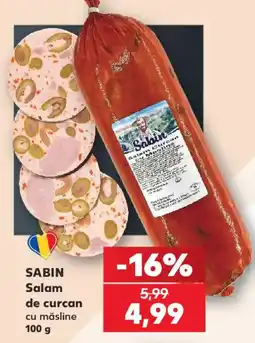 Kaufland Sabin salam de curcan cu masline Ofertă
