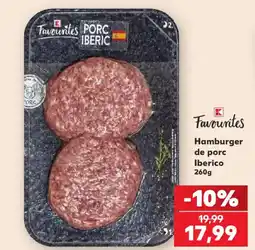Kaufland K favourites hamburger de porc iberico Ofertă