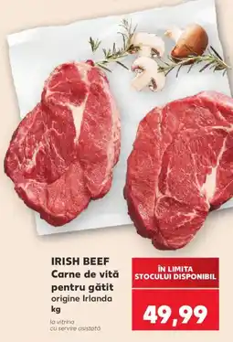 Kaufland Irish Beef Carne de vită pentru gătit origine Irlanda Ofertă