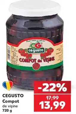 Kaufland Cegusto compot de vișine Ofertă