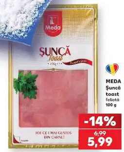 Kaufland Meda șuncă toast Ofertă