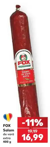 Kaufland Fox salam de vară extra Ofertă