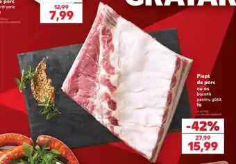 Kaufland Piept de porc cu os Ofertă