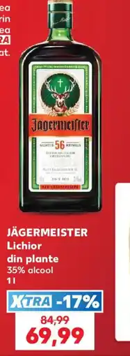 Kaufland Jägermeister lichior din plante Ofertă