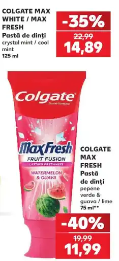 Kaufland Colgate max fresh Ofertă
