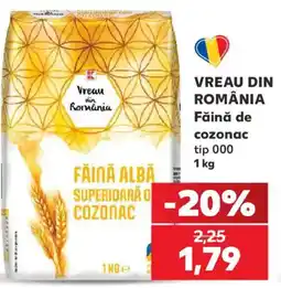 Kaufland Vreau din România Făină de cozonac tip 000 Ofertă