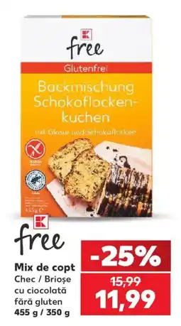 Kaufland free mix de copt chec / brioșe cu ciocolată fără gluten Ofertă