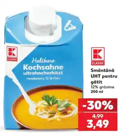 Kaufland Classic smântână uht pentru gătit Ofertă