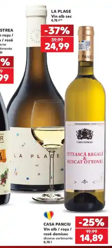Kaufland Casa Panciu Vin alb / roșu / rosé demisec Ofertă