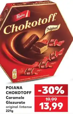 Kaufland Poiana chokotoff caramеле glazurate original/intense Ofertă