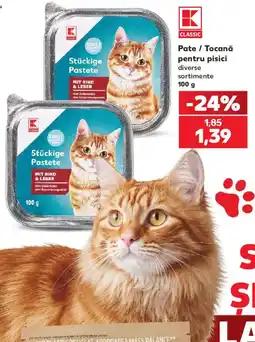 Kaufland K classic pate / tocană pentru pisici Ofertă
