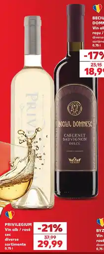 Kaufland Privilegium vin alb / rosé sec Ofertă