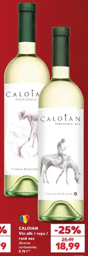 Kaufland Caloian vin alb / roșu / rosé sec diverse sortimente Ofertă