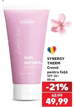 Kaufland Synergy Therm Crema pentru față Ofertă