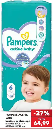 Kaufland Pampers active baby Ofertă