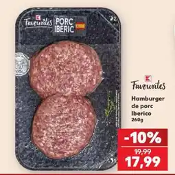 Kaufland Hamburger de porc Iberico Ofertă