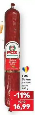 Kaufland FOX Salam de vară extra 400 g Ofertă